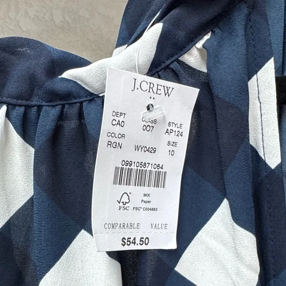 J. Crew Gray and Blue Women's Tops - Picture 3 of 3